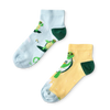 Lustige Knöchelsocken für Kinder Die surfende Schildkröte