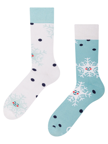 Lustige warme Socken Glückliche Schneeflocken