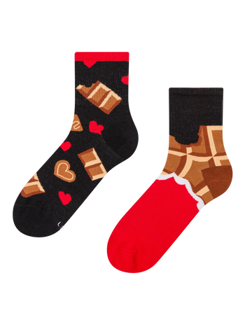 Lustige Crewsocken Schokoladenliebe