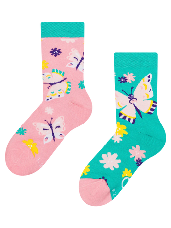 Lustige Kindersocken Süße Schmetterlinge