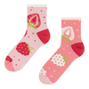 Lustige Crewsocken Süße Erdbeeren