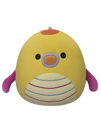 Squishmallows Leif der gelbe Seedrache mit gestreiftem Bauch, 20 cm
