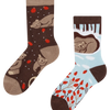 Lustige warme Socken für Kinder Bär im Winter