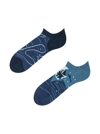 Lustige Sneakersocken Nachtfischer