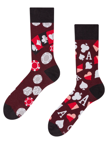 Lustige Socken Pokerspiel