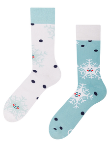 Lustige warme Socken Glückliche Schneeflocken