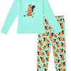 Lustiger Pyjama für Frauen Eichhörnchen im Wald