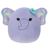 Squishmallows Anjali der lila Elefant mit Blumen-Pin, 20 cm