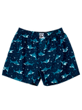 Lustige Shorts für Männer Blauer Hai