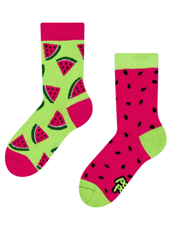 Lustige Kindersocken Wassermelone