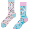 Lustige Socken Regenbogen-Einhorn