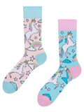 Lustige Socken Regenbogen-Einhorn