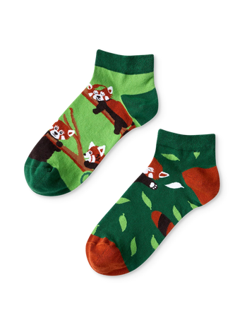 Lustige Knöchelsocken Roter Panda