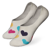 Lustige No-Show-Socken Bunte Herzen