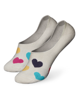 Lustige No-Show-Socken Bunte Herzen
