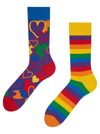 Lustige Socken Bunte Liebe