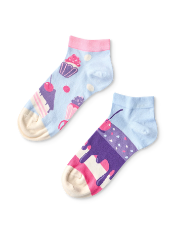 Lustige Knöchelsocken Kirschkuchen