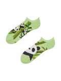 Lustige Sneakersocken Pandas und Bambus