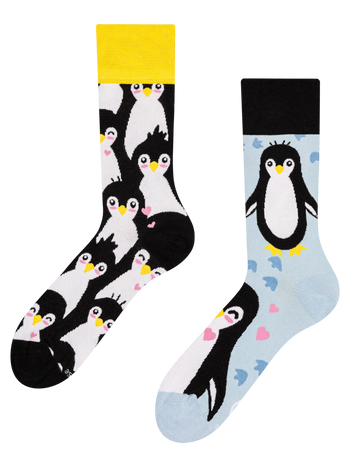Lustige Socken Winterpinguin