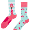 Lustige Socken Verwickelter Flamingo