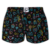 Lustige Damenshorts Neon-Liebe