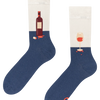 Lustige Socken Flasche Wein