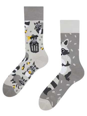 Lustige Socken Waschbär