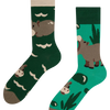 Lustige Socken Schwimmendes Nilpferd