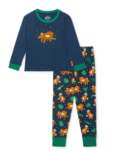 Lustiger Pyjama für Kinder Schläfriges Faultier