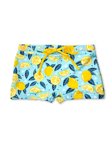 Lustige elastische Badeshorts für Kinder Sommerzitronen