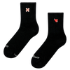 Gerippte Mid-Calf-Socken Still Healing