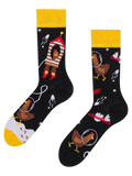 Lustige Socken Hühner-Astronaut