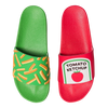 Lustige Pantoletten Pommes mit Ketchup
