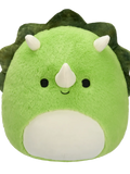 Squishmallows Fuzzamallows Tristan der grüne Triceratops, 30 cm