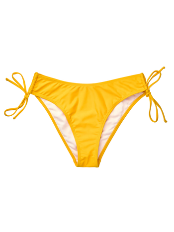 Goldgelbe verstellbare Bikinihöschen