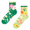 Lustige Crewsocken Blumengarten