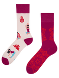 Lustige Socken Yoga Mandala