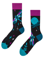 Lustige Socken Libellen in der Nacht