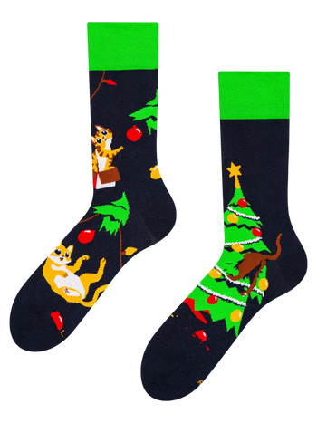 Lustige Socken Katzenparty