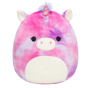 Squishmallows Lola das lila und rosa Einhorn, 20 cm