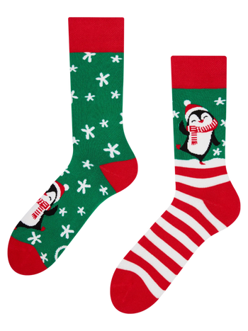 Lustige warme Socken Hallo Pinguin