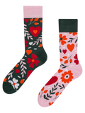 Lustige Socken Blumenliebe