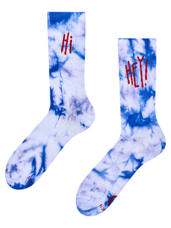 Gerippte Socken Hey, Hi!