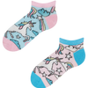 Lustige Knöchelsocken für Kinder Regenbogen-Einhorn