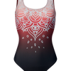 Lustiger einteiliger Badeanzug Ethno-Mandala