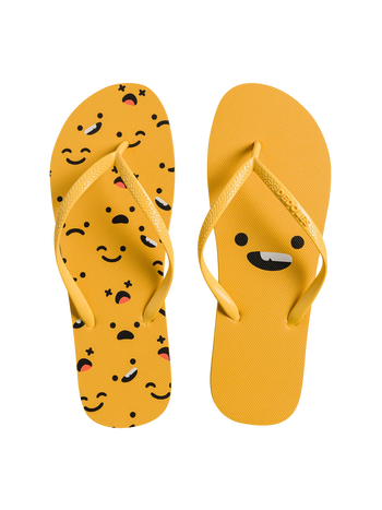 Lustige Flip-Flops Smileys