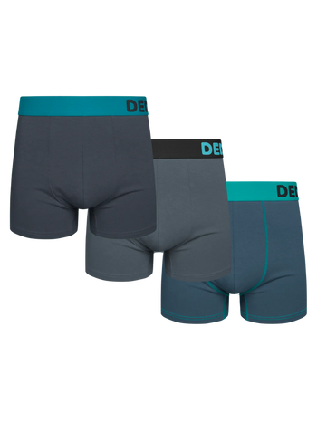 Boxershorts für Männer 3er-Pack Graue Eleganz