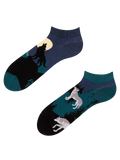 Lustige Knöchelsocken Mondwolf
