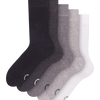 Hohe Socken 5er-Pack Schwarz & Weiß Klassisch