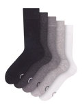 Hohe Socken 5er-Pack Schwarz & Weiß Klassisch
